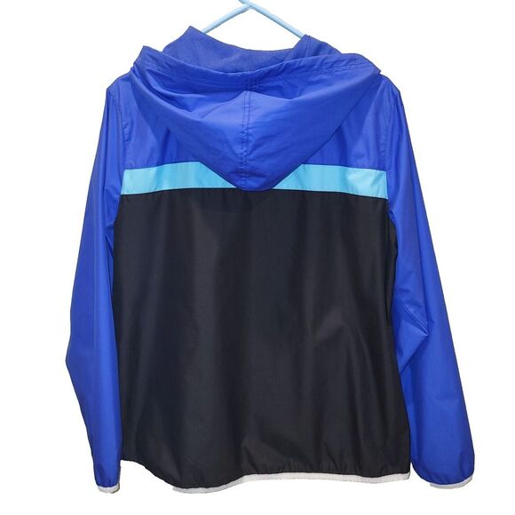 Fila Sport Live in Motion Woman's Large Blue Black Hoodie Windbreaker Full Zip - Picture 5 of 12